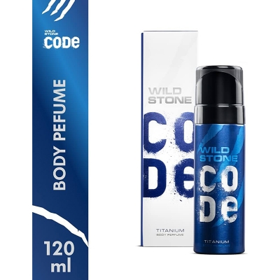 Picture of International Indian Product Wilde Stone Code Titanium Body Perfume for Men, 120ml