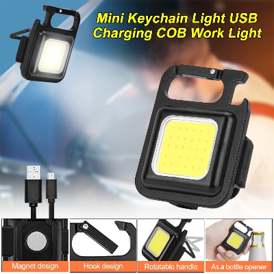 Picture of Rechargeable Mini LED Keychain Light Assorted Color 1