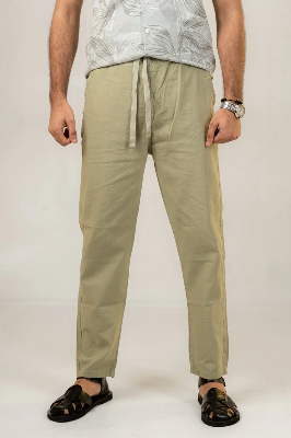 Picture of Unisex Pistachio Linen Effect Joggers