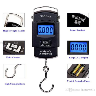 Picture of Digital Portable Weight Scale 50 Kg - Black