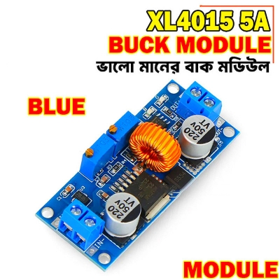 Picture of CC CV 5A Lithium Charger Board XL4015 Adjustable 6-38V To 1.25-36V DC Step Down Power Supply Buck Module LED Driver - Blue