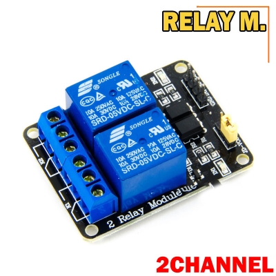 Picture of 2 Channel 5V Relay Board Module - Black