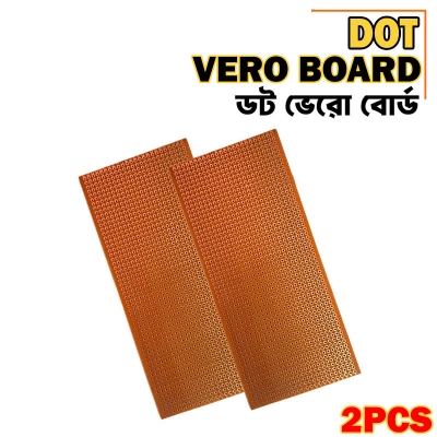Picture of 2PCS - Veroboard Normal Dot 14.5×6.5cm Stripboard PCB Printed Circuit Board For Prototyping Designing Weld Soldering Arduino DIY - Dot Type