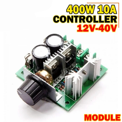 Picture of 400W 12V-40V DC Motor Speed ​​Controller Regulator DC 12V-40V 10A PWM DC Motor Adjustable Speed ​​Control CVT Switches - Green