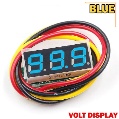 Picture of LED Display Mini 0.28 inch DC 0 -100V Digital Voltmeter 100V Volt Panel Indicator Monitor Voltage Meter-1PCS - Compact Digital Voltmeter -Blue - Blue