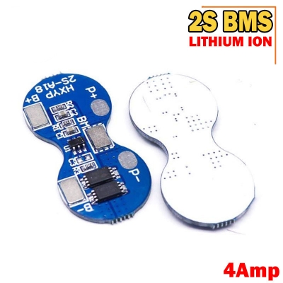 Picture of BMS Charger Protection Board for Li-ion 18650 HXYP-2S-A18 2S 4A 7.4V - Blue
