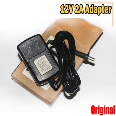 Picture of DC 12V 2A AC 100-240V Converter Adapter Charger Power Supply 2A High Quality Adaptor (Black) - Black