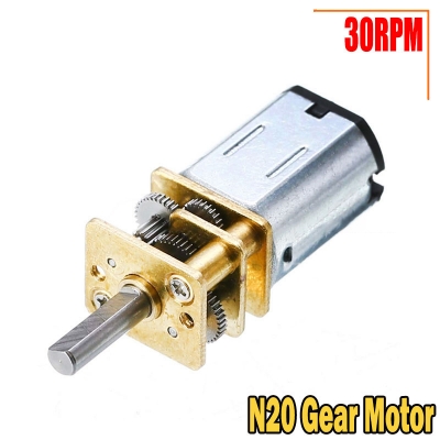 Picture of N20 30RPM Micro-Speed Gear Motor DC 6V Reduction Gear Motors with Metal Gearbox Wheel for Make Electric Screw Driver Diy Project - Silver