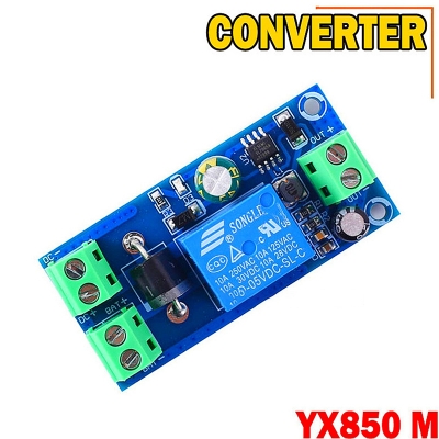 Picture of YX850 Power Failure Automatic Switching Standby Li-ion Lithium Module - 5V-48V Universal Emergency Converter JY-850 - Reliable Backup Power - Blue