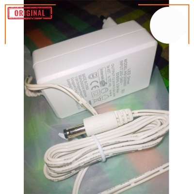 Picture of DC 12V 2A AC 100-240V Converter Adapter Charger Power Supply 2A Adaptor (White) - White