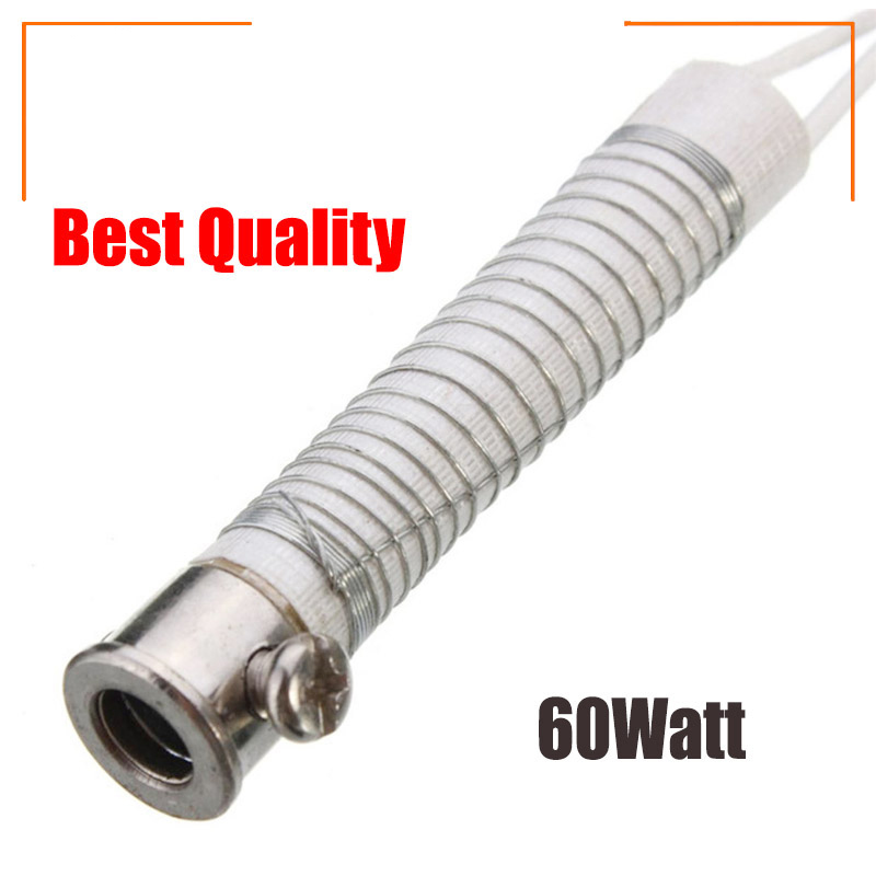Picture of 60W Soldering Iron Coil AC 220v 60 Watt Soldering Iron Core Heating Element Replacement Spare Parts Welding Tool Electric Iron Core For 60W Tatal Bit Tip Inner - Silver