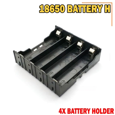 Picture of 18650 Battery Case Holder Bracket Storage Holder 4X Slot for 4 Cell - Black