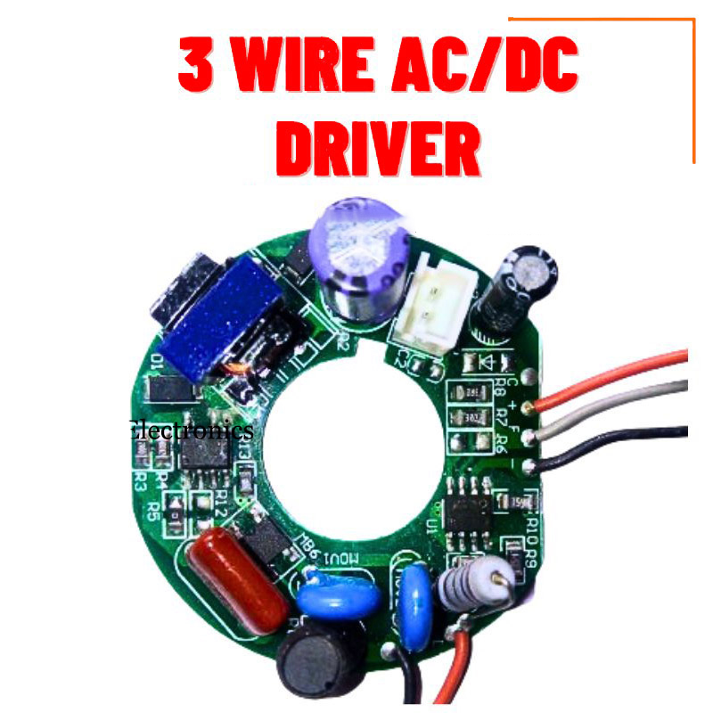 Picture of 1 PCS 3 wire AC DC Rechargeable LED Bulb Circuit Board Driver AC 220V to 5V Output 15W Rechargeable 3.7V 4.2V 18650 Lithium Battery Charging - White