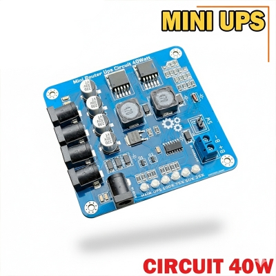 Picture of Mini Router UPS Board 40W Battery Charger Board 11.1V 40 Watt - Blue