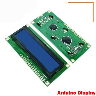 Picture of 1602A LCD Display 16x2 Line use for Arduino Uno R3 Mega PIC AVR Development Board - Blue