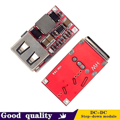 Picture of TE842 6-24V to 5V 3A Car, Bike USB Charger Module DC Buck step down Converter - Red