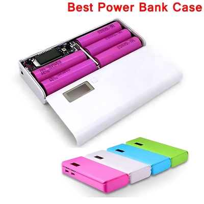 Picture of Brand New Power Bank Case 30000 mAh Rechargeable Batteries | 5 Li-battery battery Power Bank Case - Blue