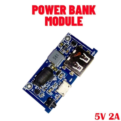 Picture of Power Bank Circuit LED Level Indicator Micro USB Charging Port Support 20000mAh using 6x18650 Lithium Battery - Blue