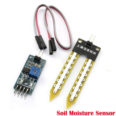 Picture of Soil Sensor DC 3.3V 5V LM393 IC Chip Smart Electronics Soil Moisture Detection Humidity Sensor Module For Arduino Development Board DIY Electrical Circuitry & Parts - Blue