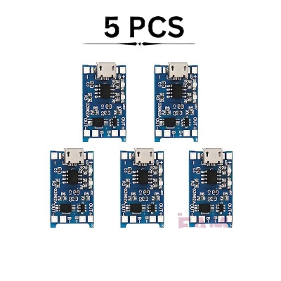 Picture of Tp4056 5Pcs Lot 18650 Lithium Battery Charging Board Module Charger Modules TP 4056 (5pcs) - Blue