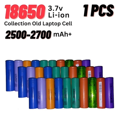 Picture of 1PCS Laptop Battery (2500+ mAh) 18650 3.7V - Quality Rechargeable Lithium Battery from Old Laptops with Enhanced Capacity