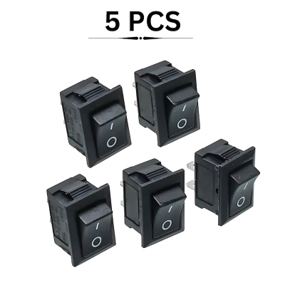 Picture of Mini Dc on off Switch/Rocker Black (5 pieces) - Black