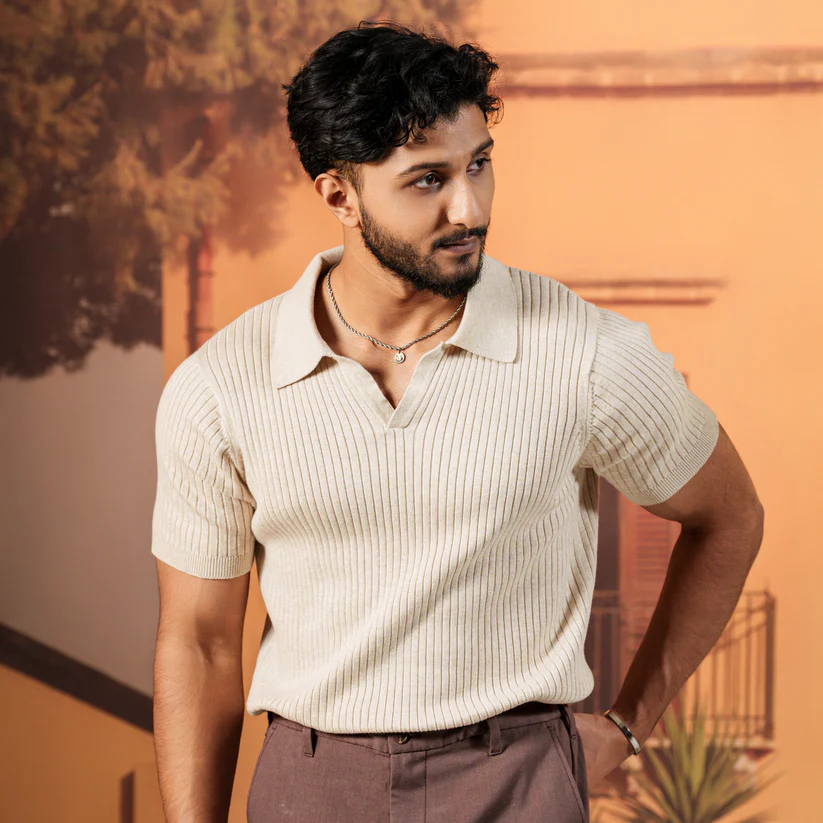 Picture of Napoli Sand Knit Polo