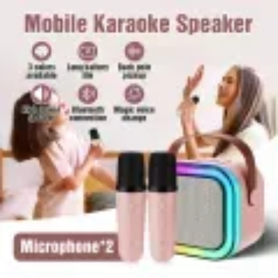 Picture of Double Colorful Bluetooth Karaoke Sound System Speaker 