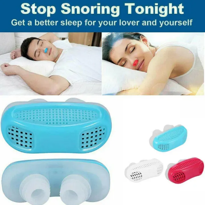 Picture of 2 In 1 Anti Snoring and Air Purifier Silicone Snore Nose Clip