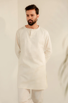 Picture of Kiyaan Khaadi Panjabi -White