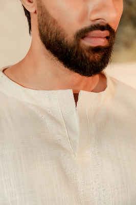 Picture of Kiyaan Khaadi Panjabi -White