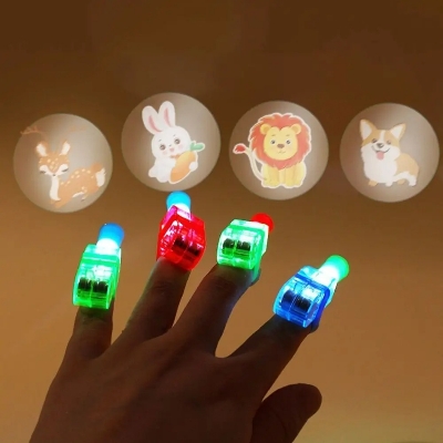 Picture of LED Projection Finger Lights Assorted Color 5 Pieces