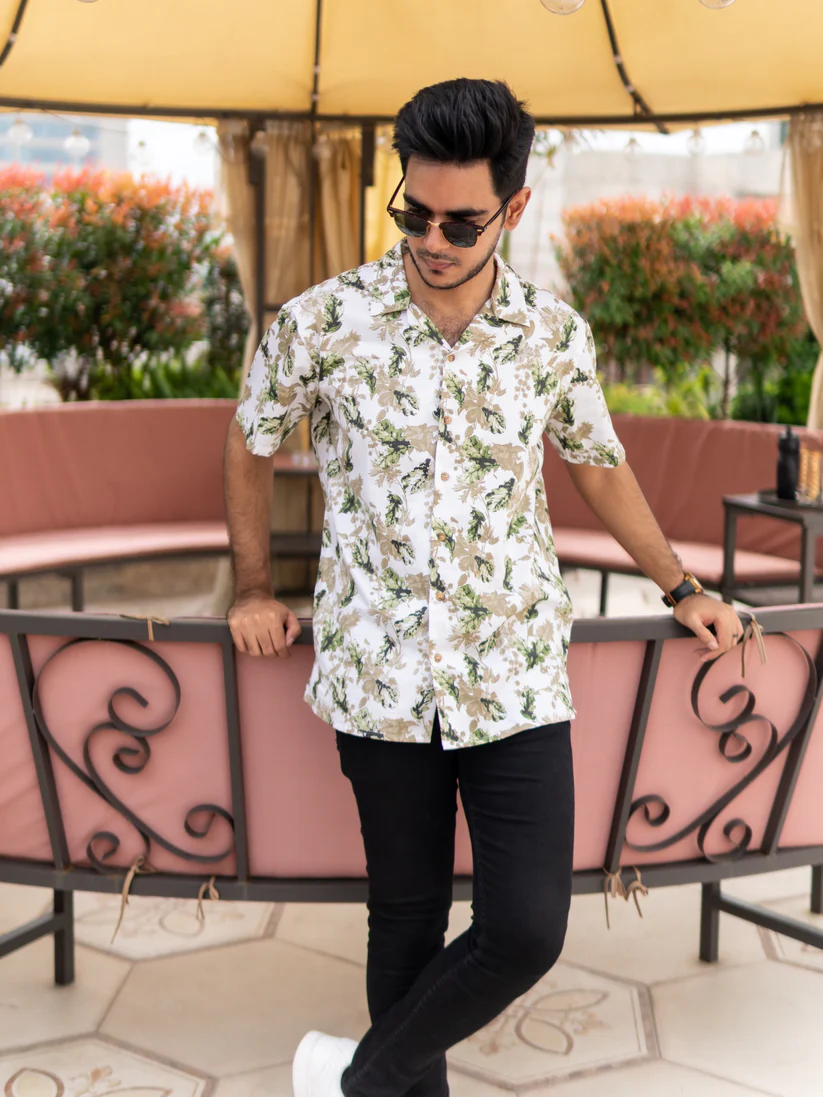 Picture of Green Floral Print Shirt