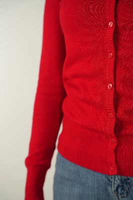 Picture of Elia Cardigan in Scarlet
