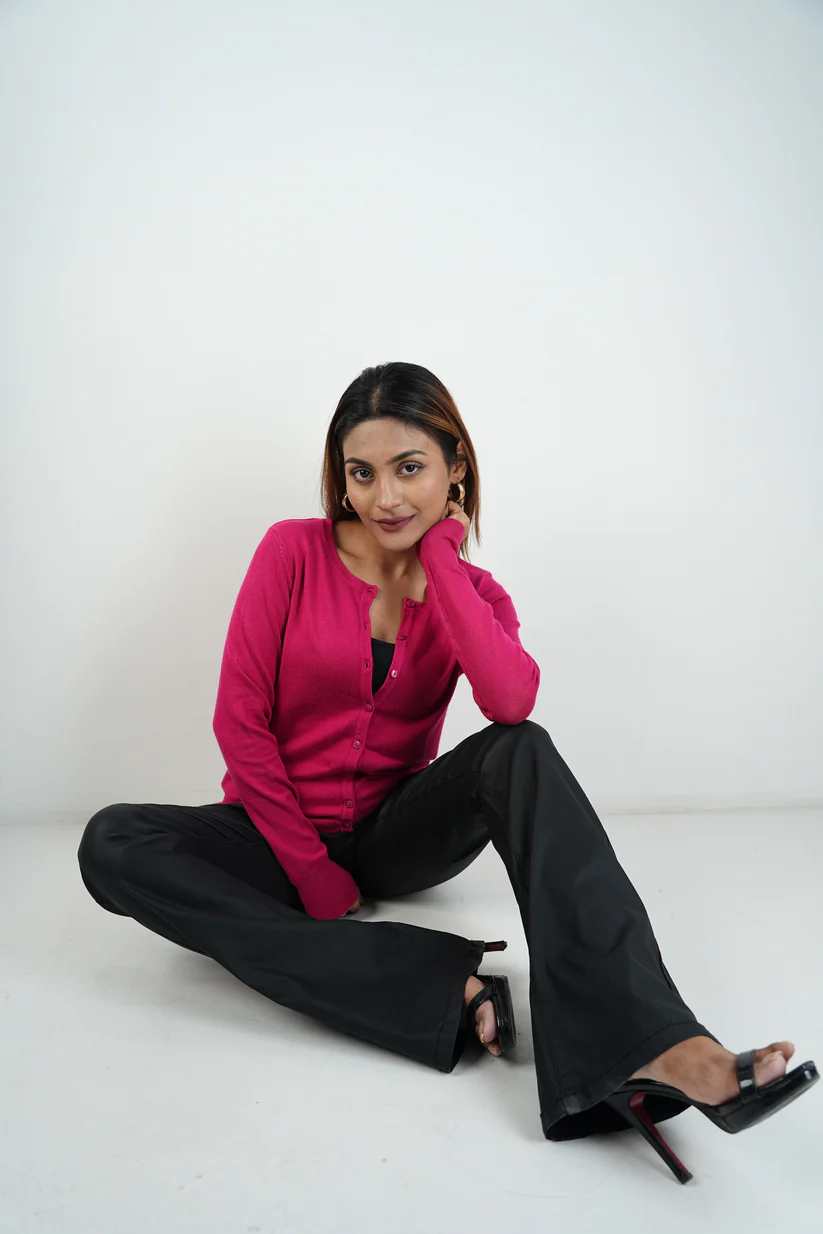 Picture of Elia Cardigan in Fuschia