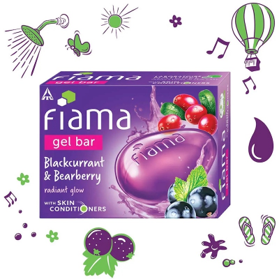 Picture of Fiama Gel Bar Bearberry & Blackcurrant 125gm