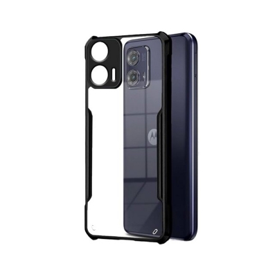 Picture of For Motorola Moto G53 Luxury Xunddu Transparent Case Reinforced Corner With Shock-Proof Bumper Full Air Protection Phone Back Cover