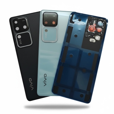 Picture of For vivo V30 Pro Side Frame + Back Panel Housing + Camera Glass Back shell Replacement Spare Parts
