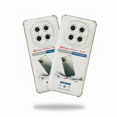 Picture of For Xiaomi Redmi Note 14 Pro plus Premium Silicone Case Crystal Clear Soft TPU Ultra-Thin Transparent Flexible Protective Mobile Phone Back Cover Note 14 Pro+