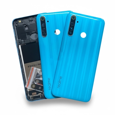 Picture of Replacement Backshell For Realme 6i - Back Battery Cover Rear Panel Door Housing Case + middle feram - Camera - Phone Back Cover