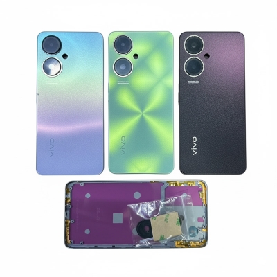 Picture of For vivo Y27 Side Frame + Back Panel Housing + Camera Glass Back shell Replacement Spare Parts