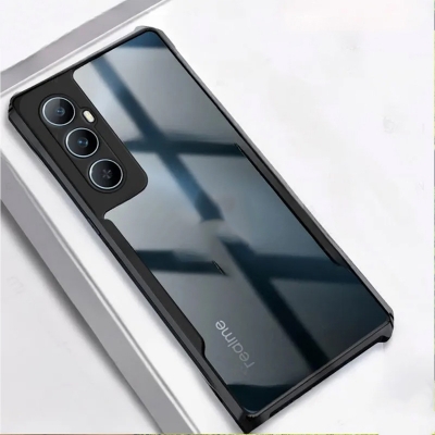 Picture of For Realme C65 4g Xunddu Shockproof TPU Bumper Clear Acrylic Mobile Phone Case Back Cover