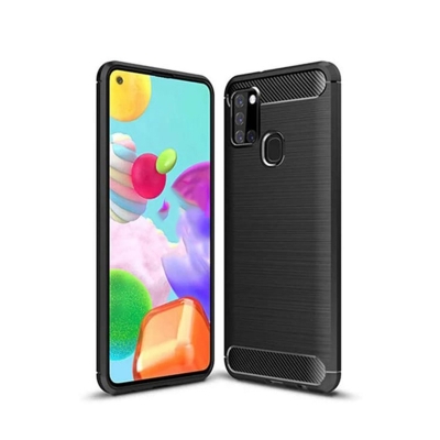 Picture of For Samsung Galaxy A21s Carbon Fiber High Quality Soft Mobile Back Cover (Black) for Samsung Galaxy A21s