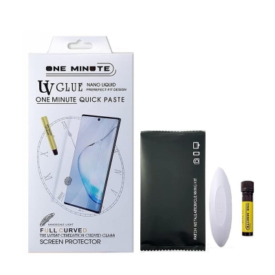 Picture of For Google Pixel 6 Pro One Minute UV Glass Light Adhesive Full Glue Curved Glass Screen Protector Transparent