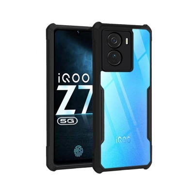 Picture of For Vivo iQOO Z7 / iQOO Z7S Phone Case Transparent Silica Gel Matte Shockproof Slim Thin Cover For Vivo iqoo Z7 Back Cover