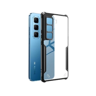 Picture of Infinix Hot 50 Pro / Infinix Hot 50 Back Cover | Transparent Crystal Clear Hard PC Back Case with TPU Bumper, Drop Protection Case Cover for Infinix Hot 50Pro 4G / Hot 50 4g / InfinixHot50Pro