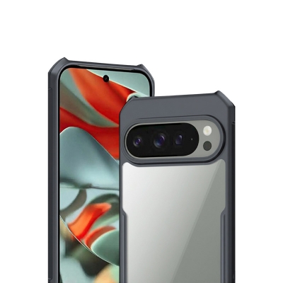 Picture of For Google Pixel 9 Pro Xunddu Case Transparent Clear Protector Soft Frame Hard Armor Housing for Google Pixel 9 Pro Back Cover