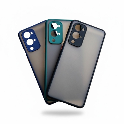 Picture of Camera Protection Bumper Phone Cases For OnePlus 9 pro Matte Translucent Shockproof Back Cover
