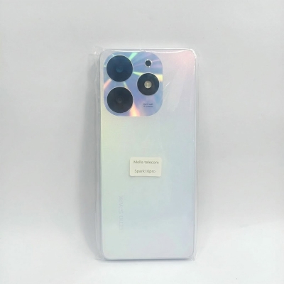 Picture of For Tecno Spark 10 Pro KI7 Side Frame + Back Panel Housing + Camera Glass Back shell Replacement Spare Parts