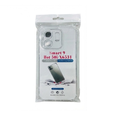 Picture of For Infinix Smart 9 Hot 50i Luxury Crystal Clear Case Soft Silicone Shockproof Transparent Shell TPU Back Cover